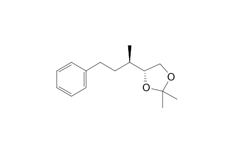 (4R)-2,2-dimethyl-4-[(1R)-1-methyl-3-phenyl-propyl]-1,3-dioxolane