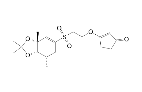 3-[2-[[(3aR,7S,7aS)-2,2,3a,7-tetramethyl-7,7a-dihydro-6H-1,3-benzodioxol-5-yl]sulfonyl]ethoxy]cyclopent-2-en-1-one