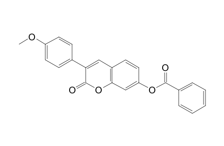 2H-1-benzopyran-2-one, 7-(benzoyloxy)-3-(4-methoxyphenyl)-