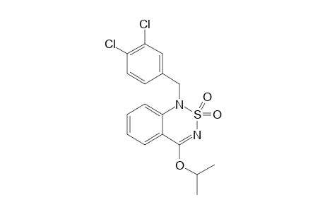 1-[(3,4-DICHLOROPHENYL)MEHYL]-4-(ISOPROPYLOXY)-2,1,3-BENZOTHIADIAZINE-2,2-DIOXIDE