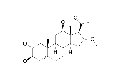 16.alpha.-Methoxy-2.alpha.,3.beta.,12.beta.-trihydroxy-pregna-4,7-dien-20-one