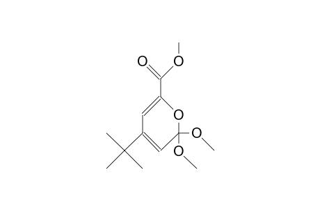 2,2-Dimethoxy-6-carbomethoxy-4-tert-butyl-oxa-cyclohexa-3,5-diene