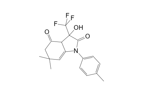 3-Hydroxy-6,6-dimethyl-1-(4-methylphenyl)-3-(trifluoromethyl)-3,3a,5,6-tetrahydro-1H-indole-2,4-dione