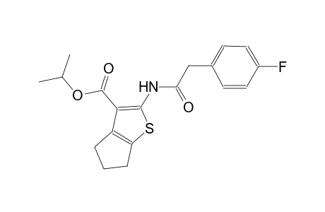isopropyl 2-{[(4-fluorophenyl)acetyl]amino}-5,6-dihydro-4H-cyclopenta[b]thiophene-3-carboxylate