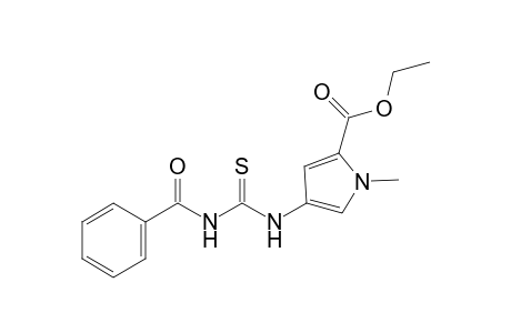4-(3-benzoyl-2-thioureido)-1-methylpyrrole-2-carboxylic acid, ethyl ester