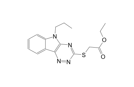 acetic acid, [(5-propyl-5H-[1,2,4]triazino[5,6-b]indol-3-yl)thio]-,ethyl ester