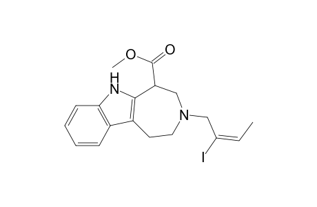 Methyl 3-(2-Iodobut-2-en-1-yl)-1,2,3,4,5,6-hexahydroazepino[4,5-b]indole-5-carboxylate