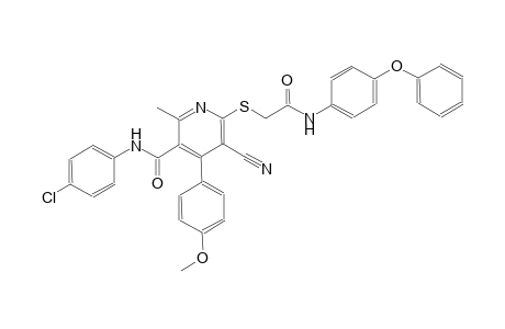 3-pyridinecarboxamide, N-(4-chlorophenyl)-5-cyano-4-(4-methoxyphenyl)-2-methyl-6-[[2-oxo-2-[(4-phenoxyphenyl)amino]ethyl]thio]-