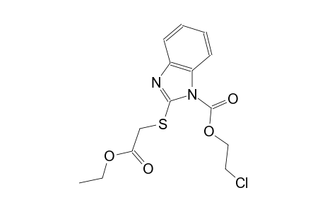 2-chloroethyl 2-[(2-ethoxy-2-oxoethyl)sulfanyl]-1H-benzimidazole-1-carboxylate