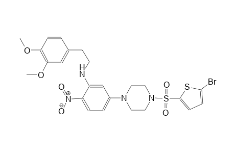 benzeneethanamine, N-[5-[4-[(5-bromo-2-thienyl)sulfonyl]-1-piperazinyl]-2-nitrophenyl]-3,4-dimethoxy-