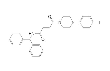 2-butenamide, N-(diphenylmethyl)-4-[4-(4-fluorophenyl)-1-piperazinyl]-4-oxo-, (2E)-