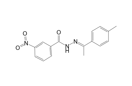 N'-[(E)-1-(4-Methylphenyl)ethylidene]-3-nitrobenzohydrazide