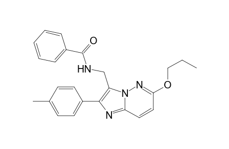 3-Benzamidomethyl-2-(4-methylphenyl)-6-propoxyimidazo[1,2-b]pyridazine
