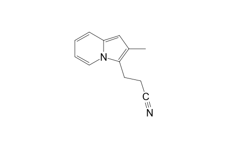 2-methyl-3-indolizinepropionitrile