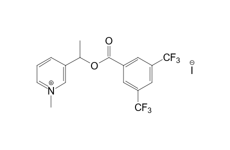 3-(1-hydroxyethyl)-1-methylpyridinium iodide, 3,5-bis(trifluoromethyl)benzoate(ester)