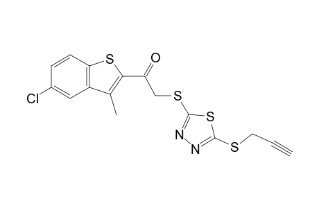 5-chloro-3-methylbenzo[b]thien-2-yl {{5-[(2-propynyl)thio]-1,3,4-thiadiazol-2-yl}thio}methyl ketone