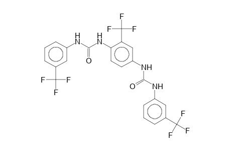1-[3-(trifluoromethyl)phenyl]-3-[2-(trifluoromethyl)-4-[[3-(trifluoromethyl)phenyl]carbamoylamino]phenyl]urea