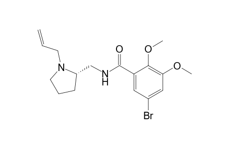 5-Bromanyl-2,3-dimethoxy-N-[[(2S)-1-prop-2-enylpyrrolidin-2-yl]methyl]benzamide