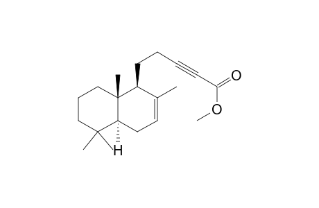 5-[(1S,4aS,8aS)-2,5,5,8a-tetramethyl-1,4,4a,6,7,8-hexahydronaphthalen-1-yl]-2-pentynoic acid methyl ester