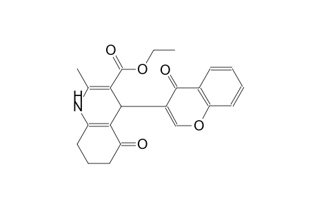 3-quinolinecarboxylic acid, 1,4,5,6,7,8-hexahydro-2-methyl-5-oxo-4-(4-oxo-4H-1-benzopyran-3-yl)-, ethyl ester