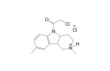1H-pyrido[4,3-b]indolium, 5-(chloroacetyl)-2,3,4,4a,5,9b-hexahydro-2,8-dimethyl-, chloride