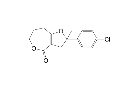 2-Methyl-2-(4-chlorophenyl)-2,3,7,8-tetrahydrofuro[3,2-c]oxepin-4(6H)-one