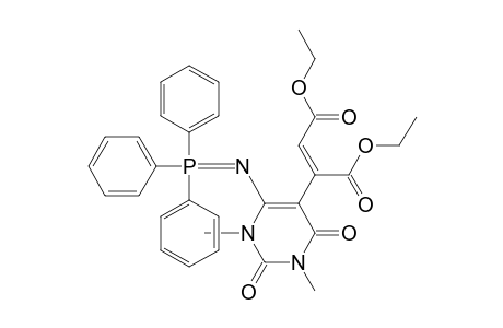 2-Butenedioic acid, 2-[1,2,3,4-tetrahydro-1,3-dimethyl-2,4-dioxo-6-[(triphenylphosphoranylidene)amino]-5-pyrimidinyl]-, diethyl ester