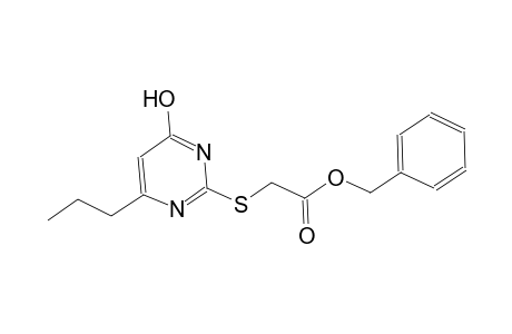 benzyl [(4-hydroxy-6-propyl-2-pyrimidinyl)sulfanyl]acetate