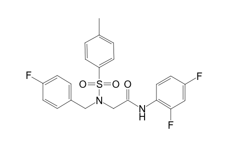 N-(2,4-difluorophenyl)-2-[(4-fluorobenzyl)-tosyl-amino]acetamide