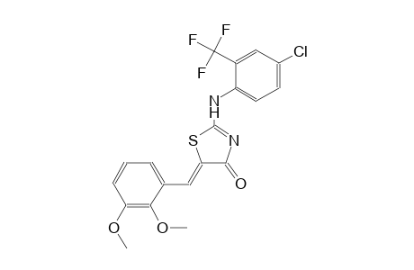 (5Z)-2-[4-chloro-2-(trifluoromethyl)anilino]-5-(2,3-dimethoxybenzylidene)-1,3-thiazol-4(5H)-one