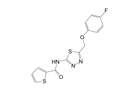 N-{5-[(4-fluorophenoxy)methyl]-1,3,4-thiadiazol-2-yl}-2-thiophenecarboxamide