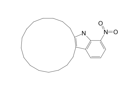 Cycloheptadec[b]indole, 5,6,7,8,9,10,11,12,13,14,15,16,17,18,19,20-hexadecahydro-1-nitro-