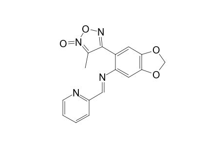 3-METHYL-4-[2-(2-PYRIDYLMETHYLEN)-AMINO-4,5-METHYLENDIOXYPHENYL]-FUROXAN