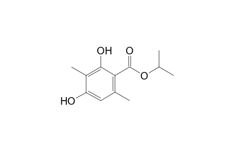 isopropyl-2,4-dihydroxy-3,6-dimethylbenzoate