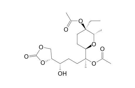 (1S,4S)-4-Acetoxy-4-[(2R,5R,6S)-5-ethyl-5-acetoxy-6-methyltetrahydropyran-2-yl]-1-[(R)-2-oxo-1,3-dioxolan-4-yl]pentan-1-ol