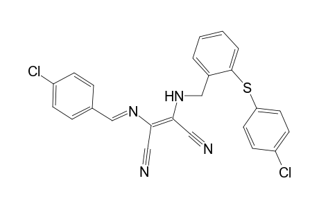 2-[(4-chloro-benzylidene)-amino]-3-[2-(4-chloro-phenylsulfanyl)-benzylamino]-but-2-enedinitrile