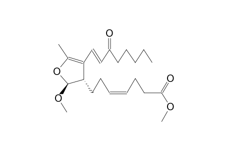 TRANS-(+/-)-2,3-DIHYDRO-2-METHOXY-3-(6-METHOXYCARBONYLHEX-3Z-ENYL)-4-(3-OXOOCT-1E-ENYL)-5-METHYLFURAN