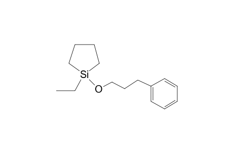 1-Ethyl-1-(3-phenylpropoxy)-1-silacyclopentane