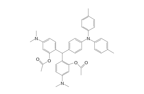 Phenol, 2,2'-[[4-[bis(4-methylphenyl)amino]phenyl]methylene]bis[5-(dimethylamino)-, diacetate (ester)