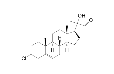 Pregn-5-ene-20-carboxaldehyde, 3-chloro-20-hydroxy-, (3.beta.,20R)-