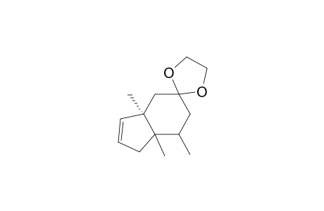 Spiro[1,3-dioxolane-2,5'-[5H]indene], 1',3'a,4',6',7',7'a-hexahydro-3'a,7',7'a-trimethyl-, (3'a.alpha.,7'.alpha.,7'a.alpha.)-(.+-.)-
