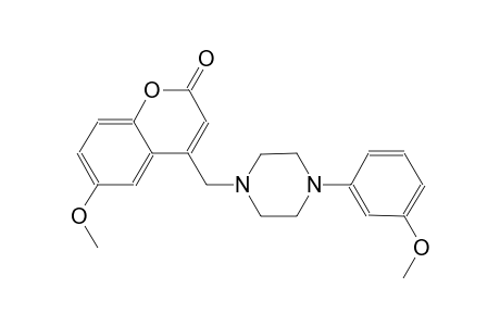 6-methoxy-4-{[4-(3-methoxyphenyl)-1-piperazinyl]methyl}-2H-chromen-2-one