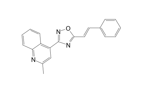2-Methyl-4-{5-[(E)-2-phenylethenyl]-1,2,4-oxadiazol-3-yl}quinoline
