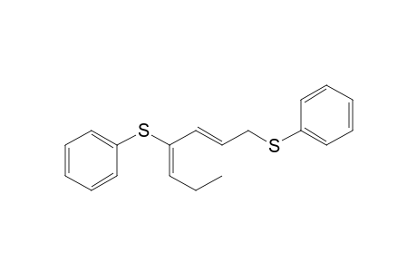 Benzene, 1,1'-[(1-propylidene-2-butene-1,4-diyl)bis(thio)]bis-