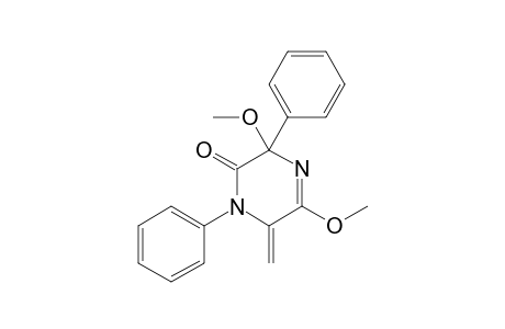3,5-DIMETHOXY-6-METHYLIDENE-1,3-DIPHENYL-3,6-DIHYDROPYRAZIN-2(1H)-ONE