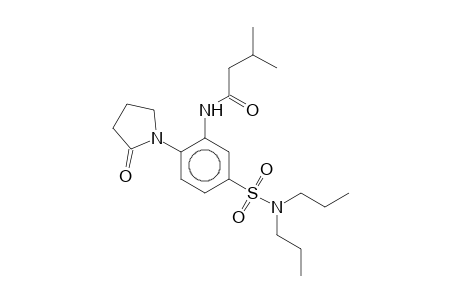 N-[5-[(Dipropylamino)sulfonyl]-2-(2-oxo-1-pyrrolidinyl)phenyl]-3-methylbutanamide