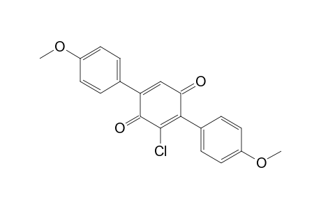 2-Chloro-3,6-bis(p-methoxyphenyl)-1,4-benzoquinone