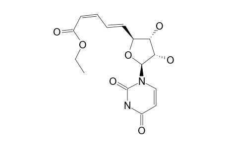 ETHYL-1,5,6,7,8-PENTADEOXY-1-(URACYL-1-YL)-BETA-D-RIBO-NON-5(E),7(Z)-DIENOFURANURONATE