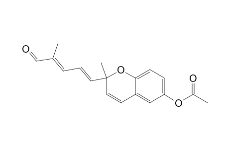 2,4-Pentadienal, 5-[6-(acetyloxy)-2-methyl-2H-1-benzopyran-2-yl]-2-methyl-, (E,E)-