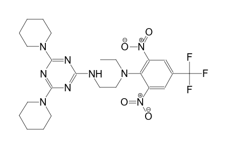 1,2-ethanediamine, N~1~-[2,6-dinitro-4-(trifluoromethyl)phenyl]-N~2~-[4,6-di(1-piperidinyl)-1,3,5-triazin-2-yl]-N~1~-ethyl-